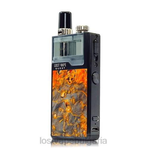 Lost Vape Cyborg Цена - Lost Vape Quest пълен комплект устройство orion q pod 0T6L475 черно/охра прободено дърво