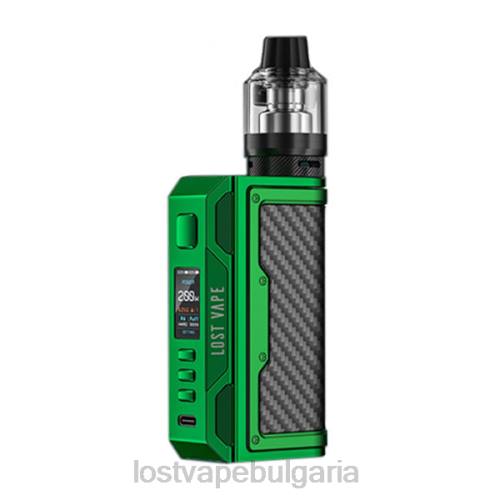 Lost Vape Cyborg Цена - Lost Vape Thelema quest 200w комплект 0T6L145 зелено/въглеродни влакна