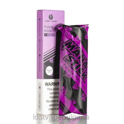 Lost Vape Contact Bulgaria - Lost Vape Mana стик за еднократна употреба | 300 впръсквания | 1,2 мл 0T6L527 лилава мъгла 5%