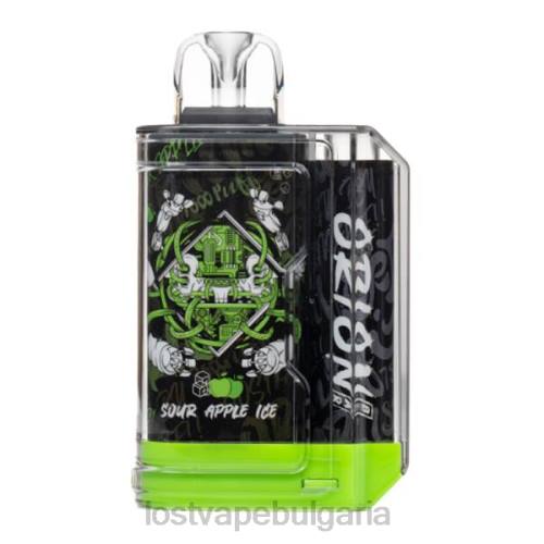 Lost Vape Bulgaria - Lost Vape Orion бар за еднократна употреба | 7500 впръскване | 18 мл | 50 мг 0T6L1 лед от кисели ябълки
